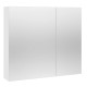 Mofém Evo Fali tükrösszekrény Fényes fehér 80x72x19 cm