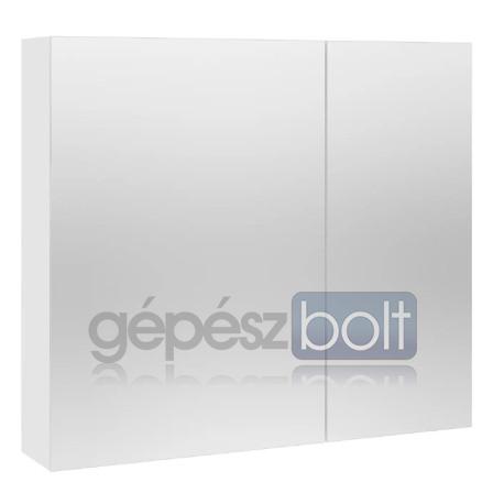 Mofém Evo Fali tükrösszekrény Fényes fehér 80x72x19 cm