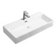 Artist saniter szögletes mosdó 1010x435x145 mm, slim mosdóperem, túlfolyóval