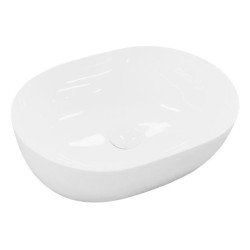 Artist saniter ovális mosdó, pultra ültethető, csaplyuk nélküli, 485x352x130 mm
