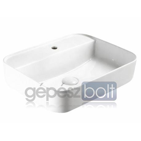 Artist saniter szögletes mosdó, egy csaplyukas, pultra ültethető, 510x405x145 mm