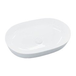 Artist saniter ovális mosdó, pultra ültethető, csaplyuk nélküli, 600x420x135 mm
