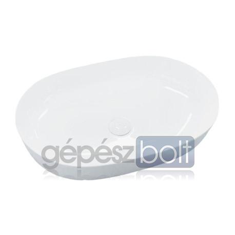 Artist saniter ovális mosdó, pultra ültethető, csaplyuk nélküli, 600x420x135 mm