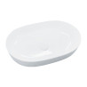 Artist saniter ovális mosdó, pultra ültethető, csaplyuk nélküli, 600x420x135 mm