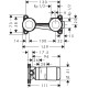 Hansgrohe Alaptest egykaros mosdócsaptelephez, falsík alatti szereléshez