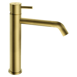 Ferro Ciriculus Középmagas mosdó csaptelep, szálcsiszolt arany