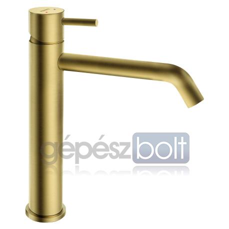 Ferro Ciriculus Középmagas mosdó csaptelep, szálcsiszolt arany