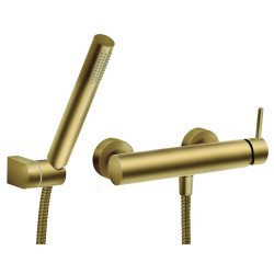 Ferro Ciriculus zuhany csaptelep zuhanyszettel, szálcsiszolt arany