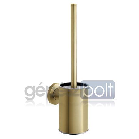 Ferro Smile szálcsiszolt arany Wc-kefe tartó