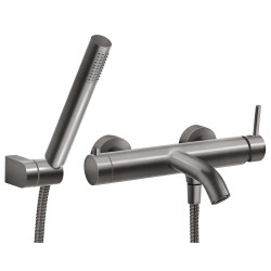 Ferro Ciriculus kádtöltő csaptelep zuhanyszettel, szálcsiszolt arany