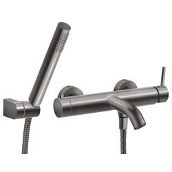 Ferro Ciriculus kádtöltő csaptelep zuhanyszettel, szálcsiszolt arany