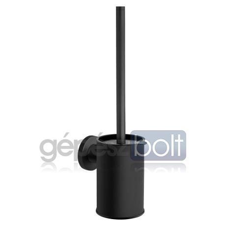 Ferro Smile fekete Wc-kefe tartó