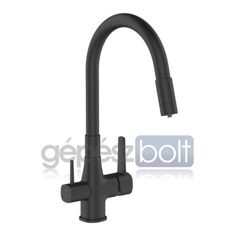 Invena Glamour vízszűrős konyhai csaptelep flexibilis kifolyócsővel BZ-02-F04-V