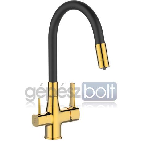 Invena Glamour vízszűrős konyhai csaptelep flexibilis kifolyócsővel BZ-02-F04-V