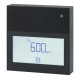 Siemens QPA2360D/BK Helyiséghőmérséklet, páratartalom és  CO2 érzékelő kijelzővel,  aktív, fekete